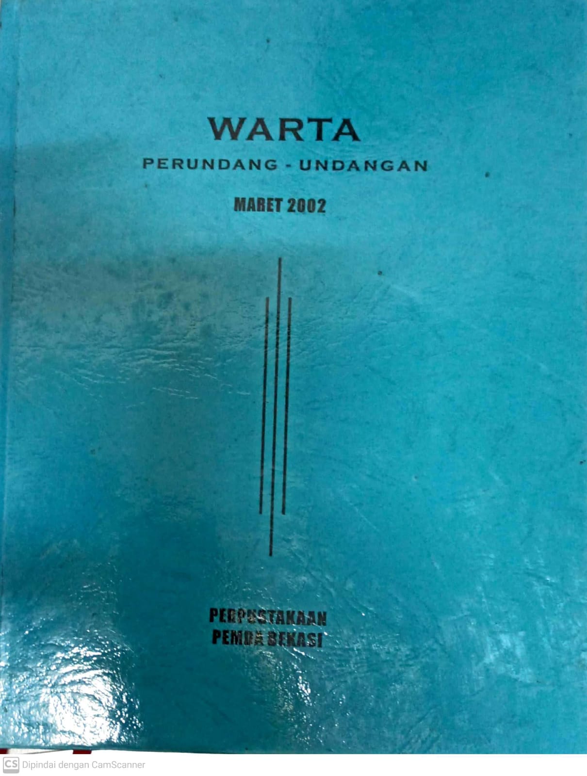 Sampul Warta Perundang Undangan Maret 2002 / Mohamad Sobary