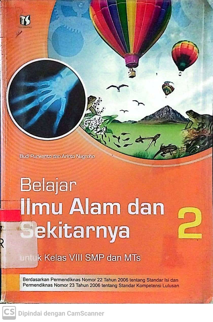 Sampul Belajar Ilmu Alam dan Sekitarnya 2 :  untuk kelas VIII SMP dan MTs / Budi Purwanto