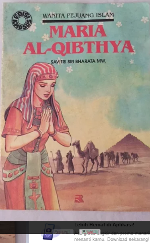 Sampul Wanita pejuang islam Maria Al-Qibthya / Savitri Sri Bharata MW