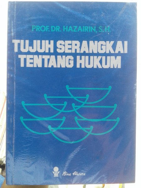 Sampul Tujuh Serangkai Tentang Hukum / Hazairin