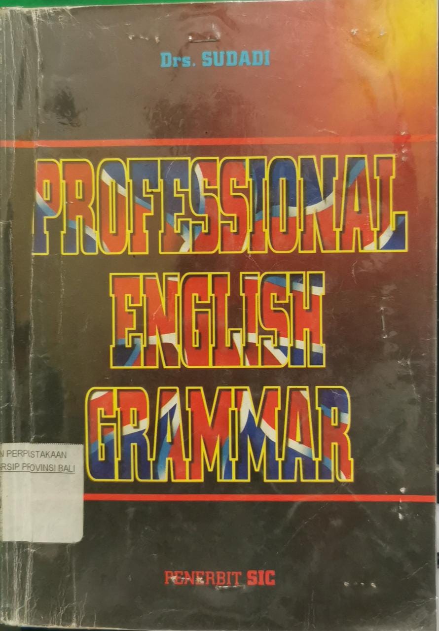 Sampul Professional English Grammar / Sudadi