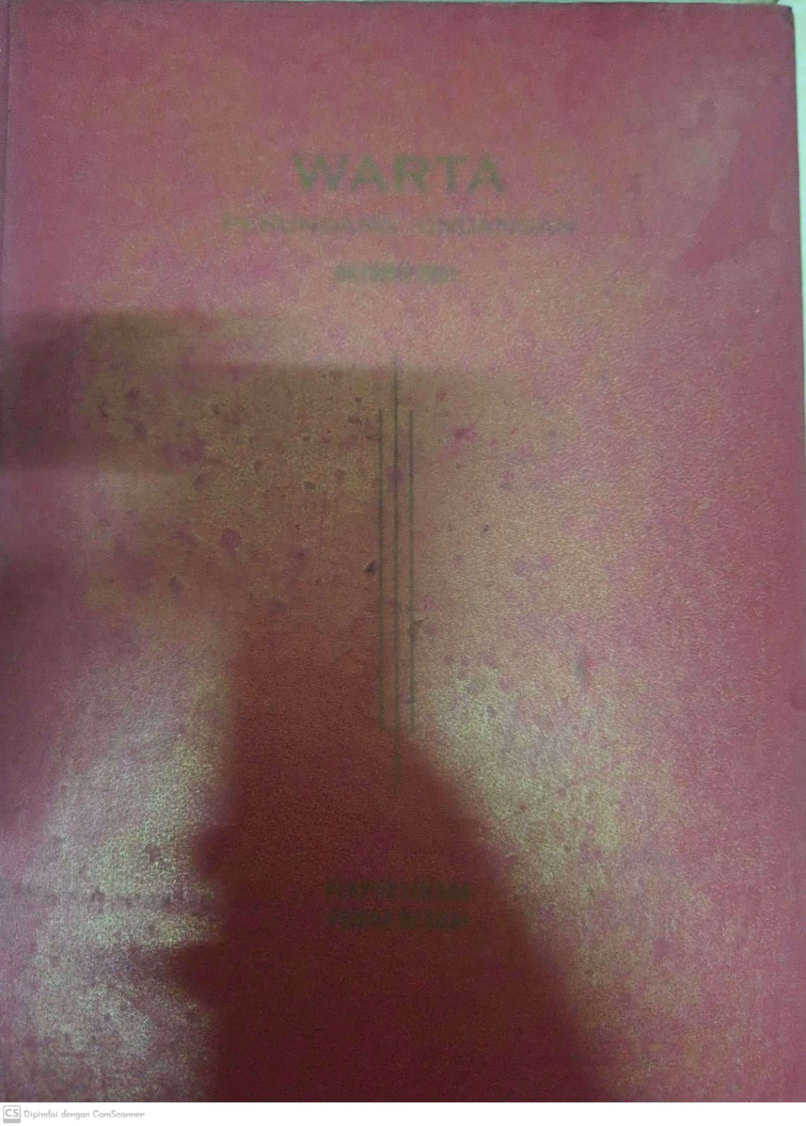 Sampul Warta Perundang Undangan Oktober 2001 / Mohamad Sobary