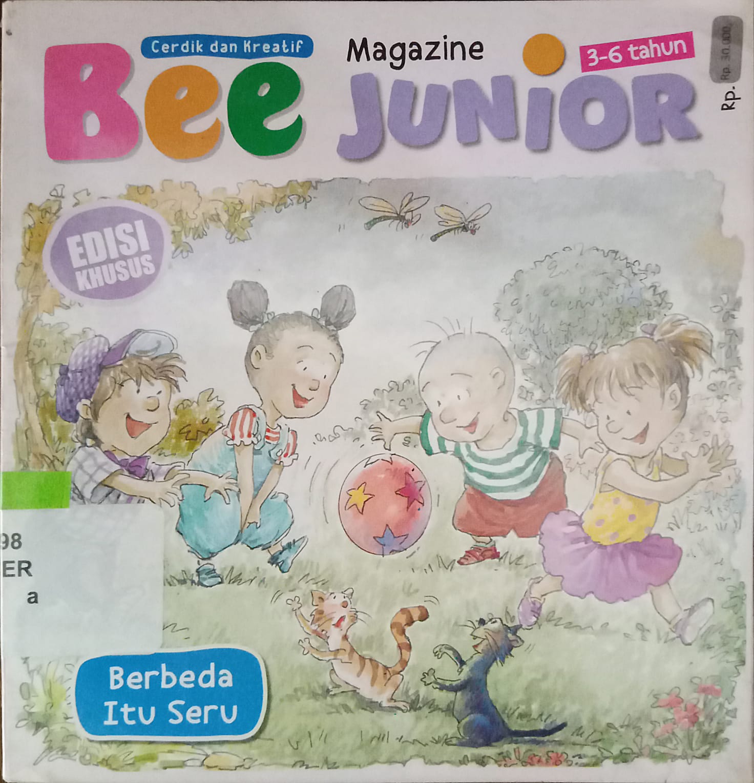 Sampul Cerdik dan kreatif bee junior magazine :  Berbeda itu seru / Anna Fauziah