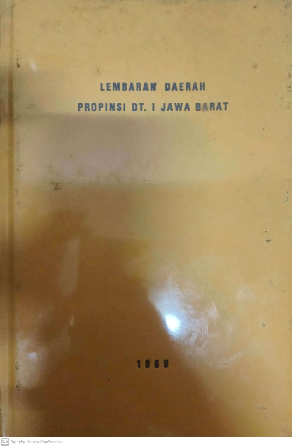 Sampul Lembaran Daerah Propinsi Djawa - Barat