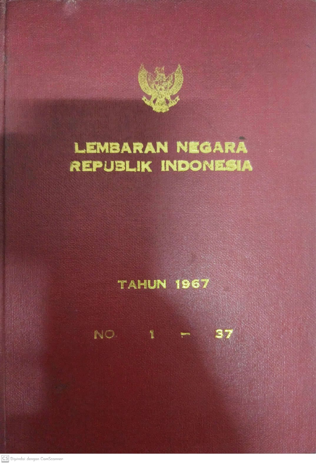 Sampul Lembaran Negara Republik Indonesia