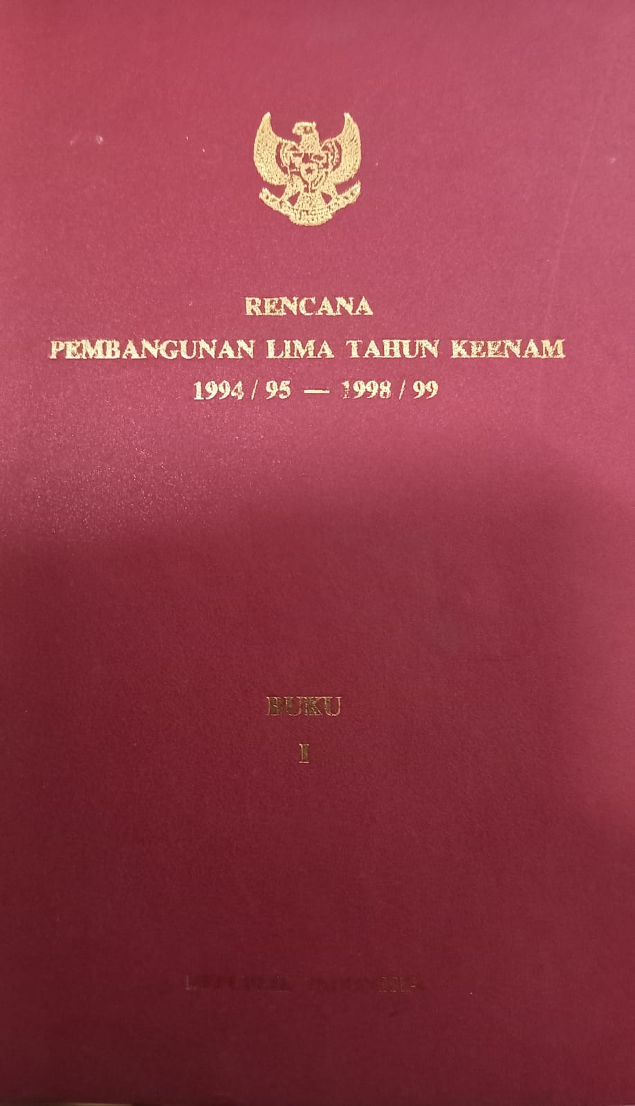 Sampul Rencana Pembangunan Lima Tahun Keenam 1994/95 - 1998/99