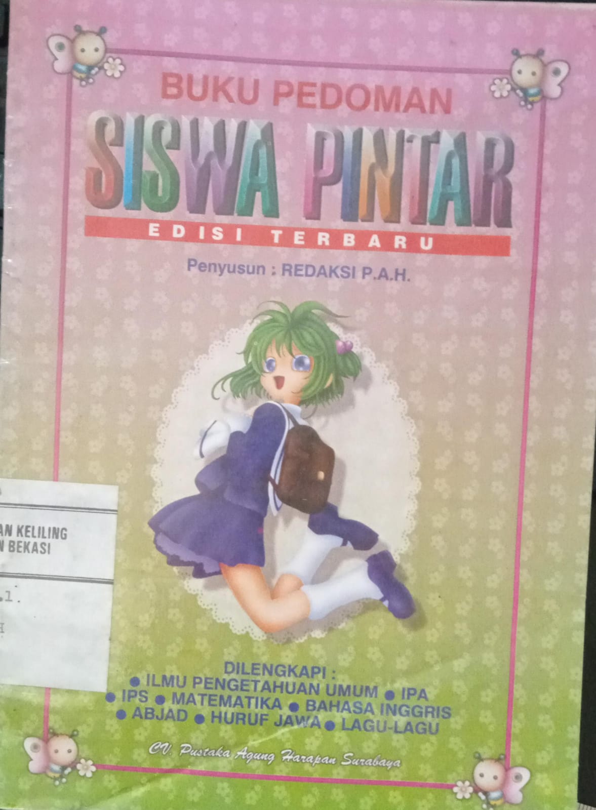 Cover Buku Pedoman Siswa Pintar / Redaksi  P.A.H