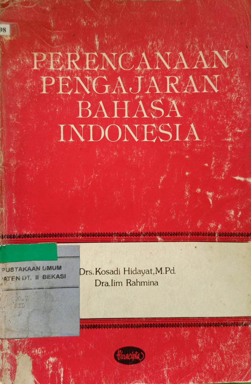 Sampul Perencanaan pengajaran bahasa indonesia / Kusadi hidayat