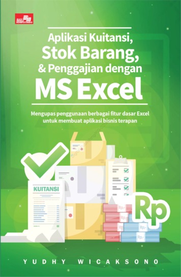 Sampul Aplikasi Kuitansi, Stok Barang & Penggajian dengan MS Excel / Yudhy Wicaksono, Solusi Kantor