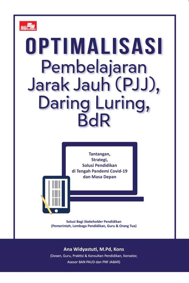 Sampul Optimalisasi Pembelajaran Jarak Jauh (PJJ), Daing Luring, BdR / Ana Widyastuti