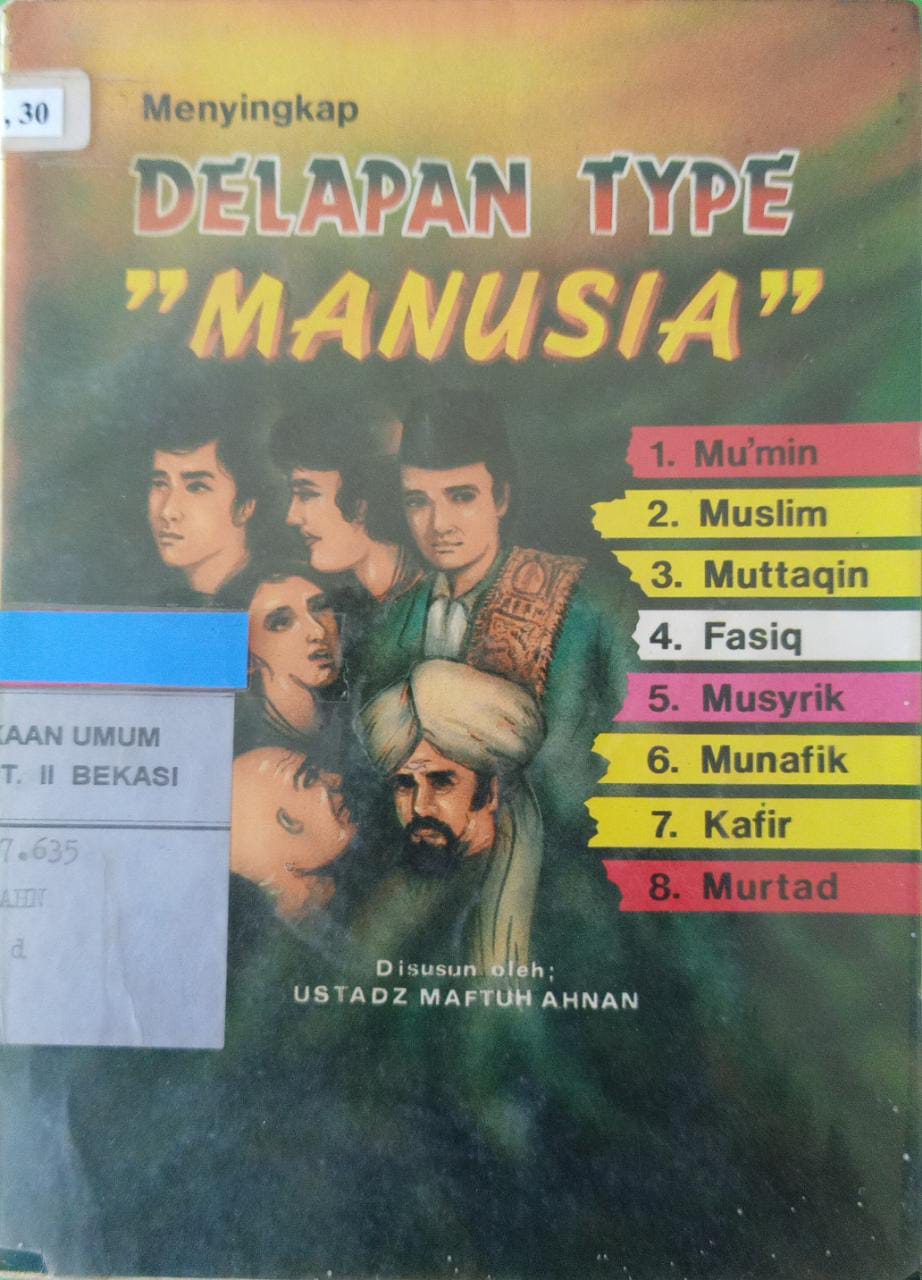 Sampul Delapan type manusia / Maftuh ahnan