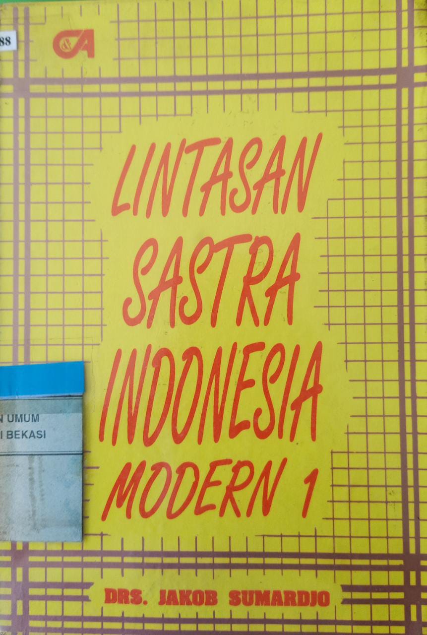 Cover Lintasan sastra indonesia modern jilid 1 / Jakob sumardjo