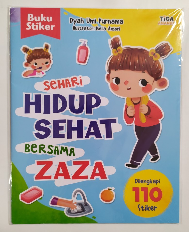 Sampul Sehari hidup sehat bersama zaza / Dyah Umi Purnama