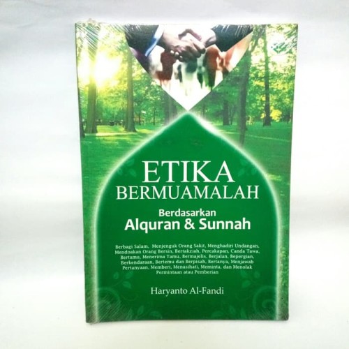 Sampul Etika bermuamalah berdasarkan alquran dan sunah / Haryanto al-fandi