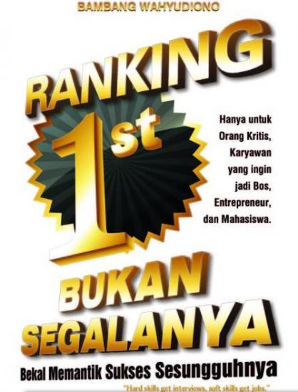 Sampul Rangking 1st Bukan Segalanya / Bambang Wahyudiono
