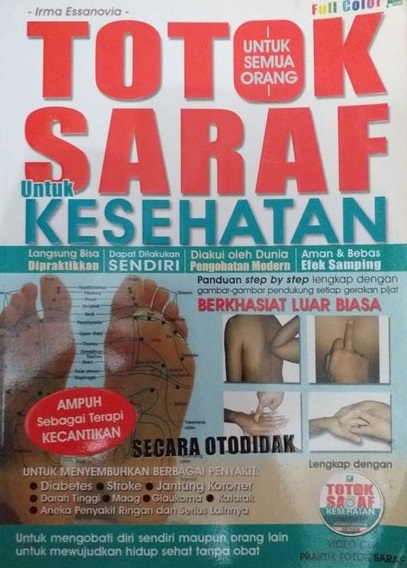 Sampul Totok saraf untuk kesehatan / Irma Essanovia ; Editor, Dhi Muhammad