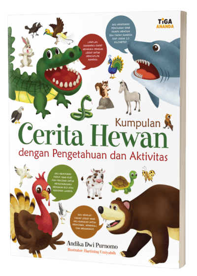 Sampul Kumpulan cerita hewan dengan pengetahuan dan aktivitas / Andika Dwi Purnomo