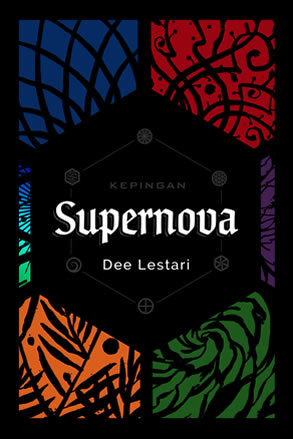Sampul Kepingan Surpernova / Dee Lestari