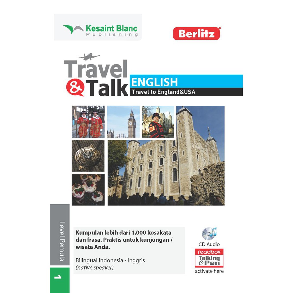 Sampul Travel & talk English / Cheryl Rosa ; editor, Denis Toruan, Ufni Afmarina Ghassani