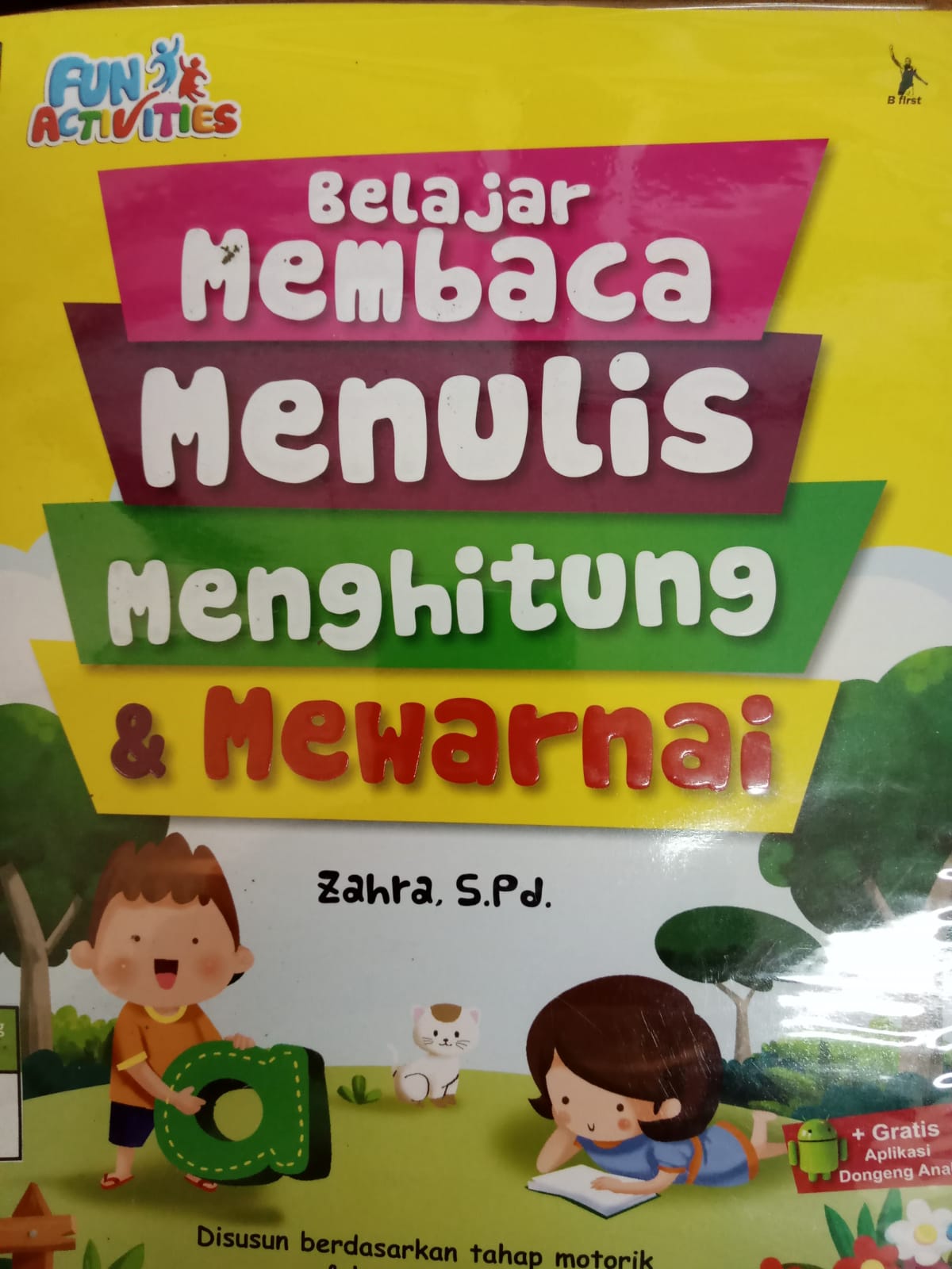 Sampul Belajar Membaca Menulis Menghitung dan Mewarnai / Zahra