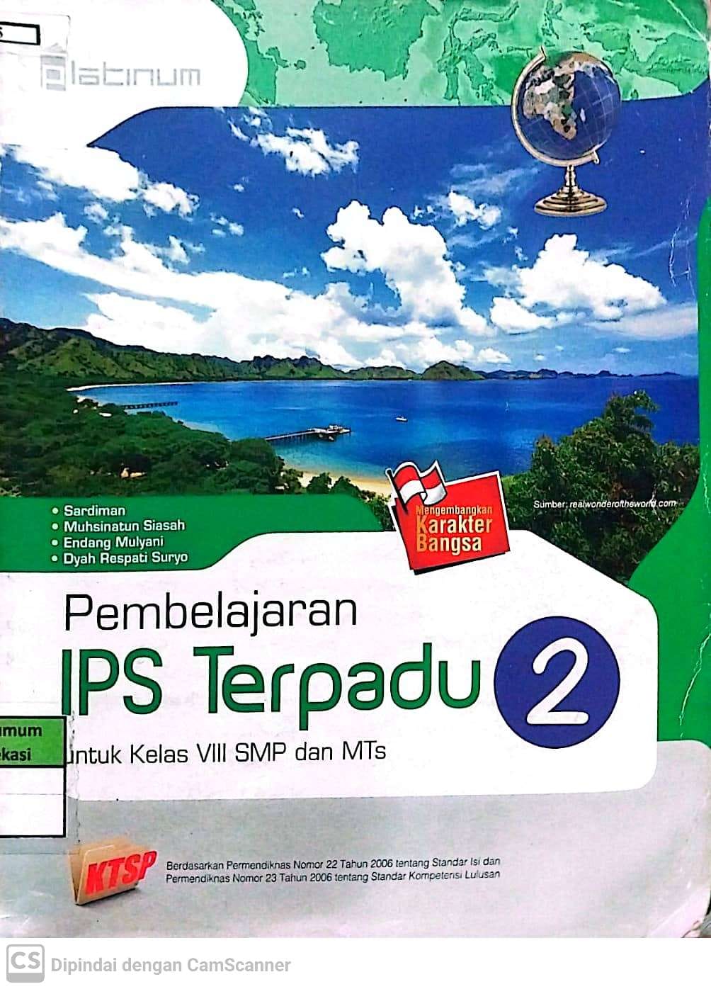 Sampul Pembelajaran IPS terpadu 2 :  untuk kelas VIII SMP dan MTs / Sardiman