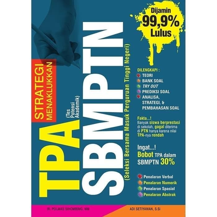 Sampul Strategi menaklukkan TPA SBMPTN / Adi setiyawan