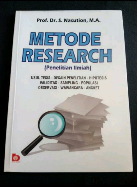 Sampul Metode research / Nasution