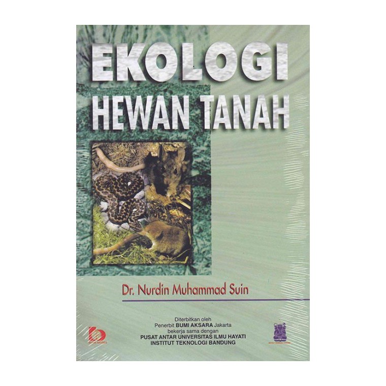 Cover Ekologi hewan tanah / Nurdin muhammad suin