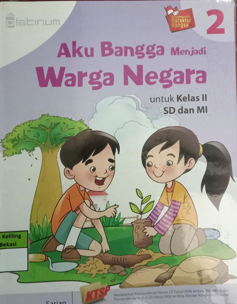 Sampul Aku bangga menjadi warga negara  ( 2 ) :  Untuk kelas 11 SD dan MI / Sarjan