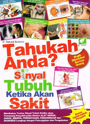 Sampul Tahukah anda? sinyal tubuh ketika akan sakit / Setyadi Budiono
