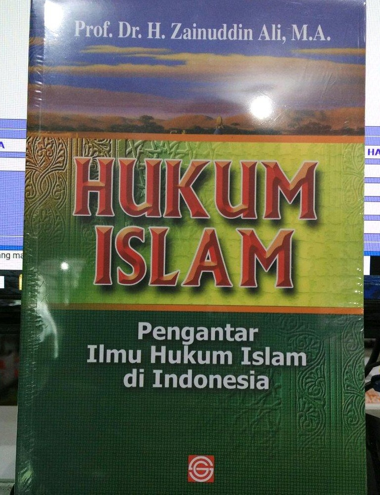 Sampul Hukum Islam :  Pengantar ilmu hukum Islam di Indonesia / Zainuddin Ali