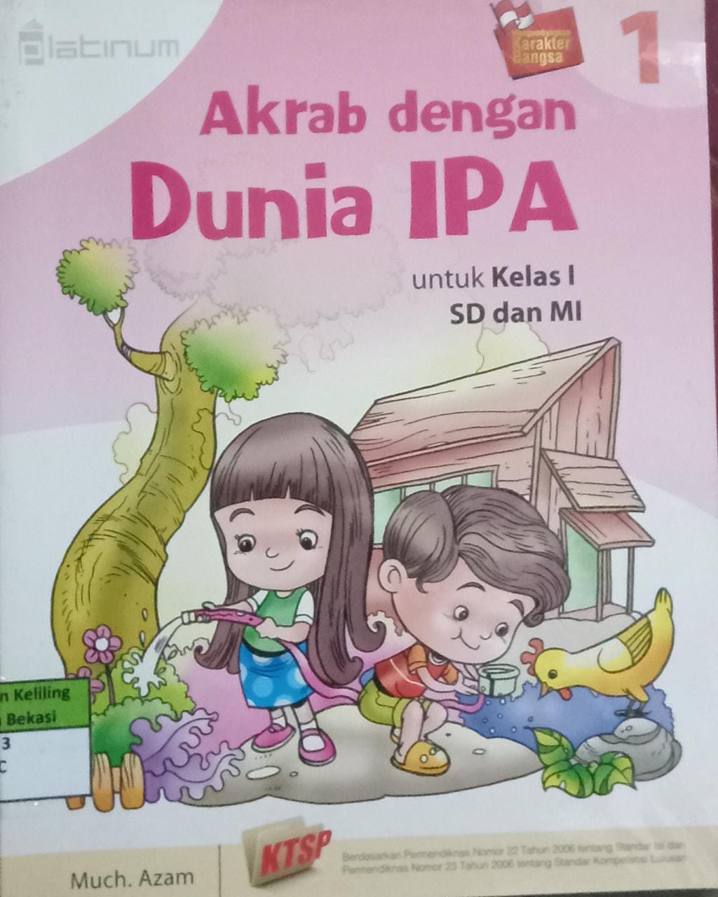 Sampul Akrab dengan dunia ipa :  untuk kels 1 SD dan MI