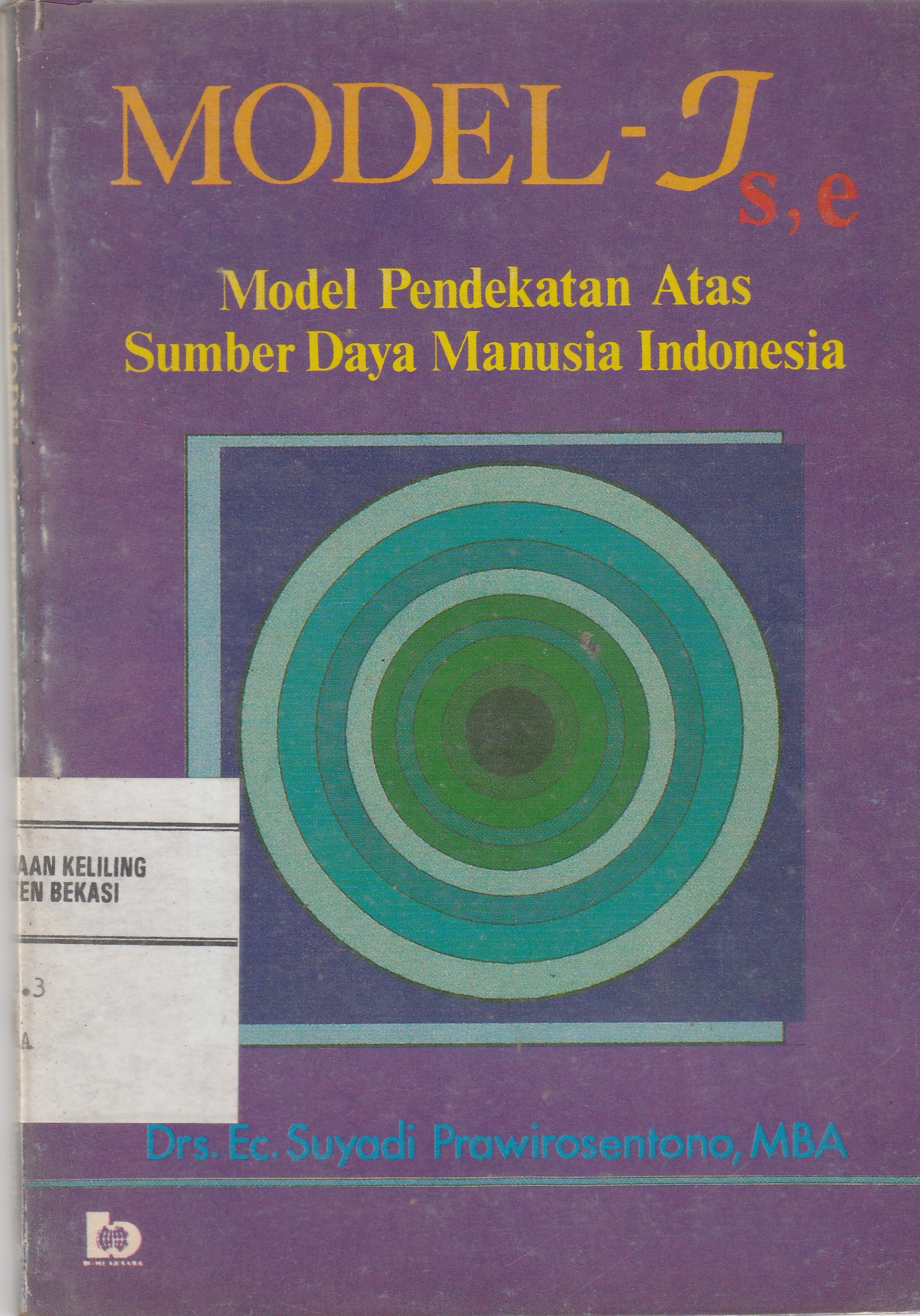 Sampul Model Is.e :  Model Pendekatan Atas Sumber Daya Manusia / Suyadi Prawirosentono