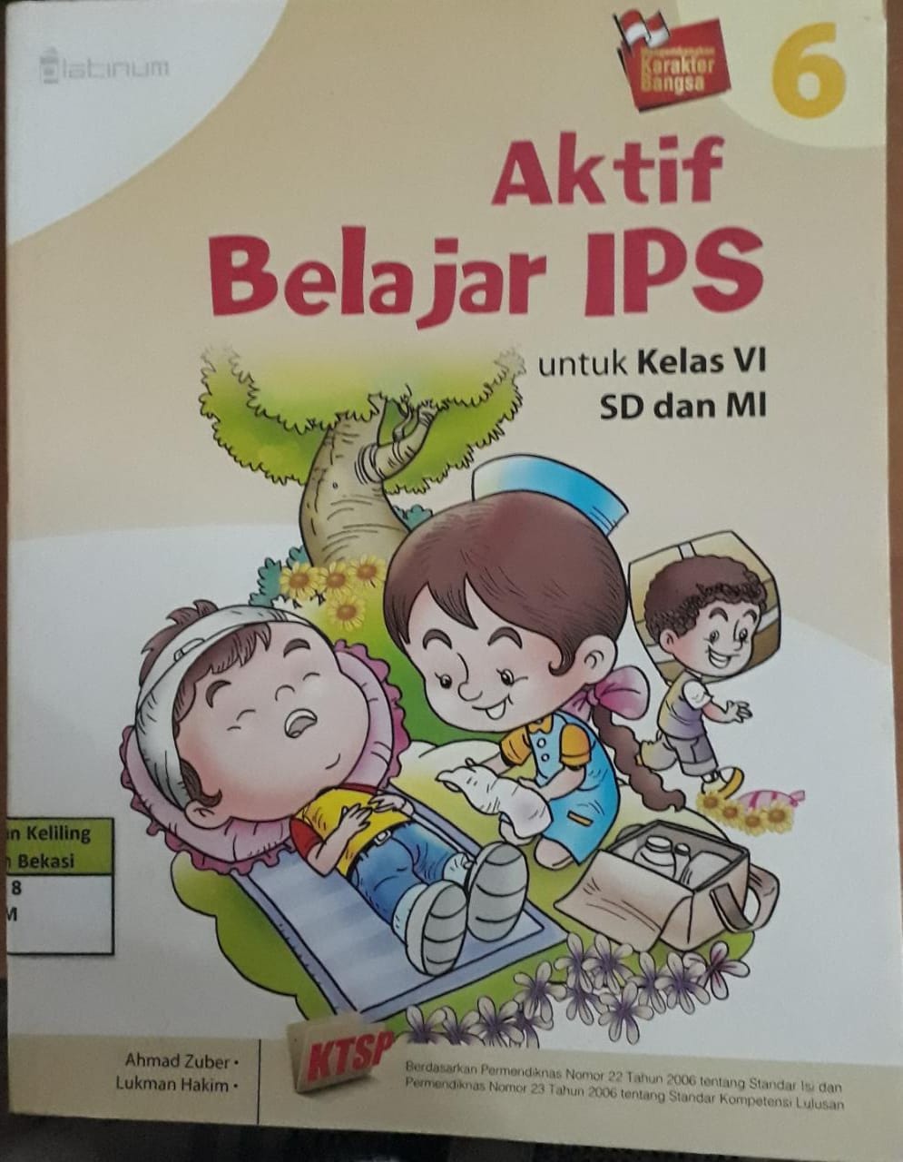 Sampul Aktif belajar IPS 6 :  untuk kelas VI SD dan MI / Ahmad Zuber