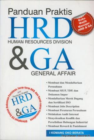 Sampul Panduan praktis HRD & GA / I Komang Oko Berata ; editor, Andriansyah