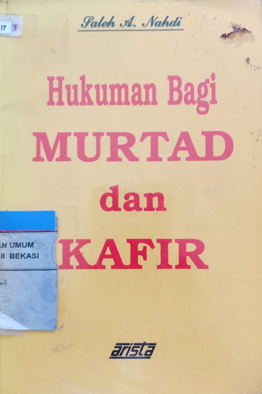 Sampul Hukuman bagi murtad dan kafir / Saleh A.Nahdi