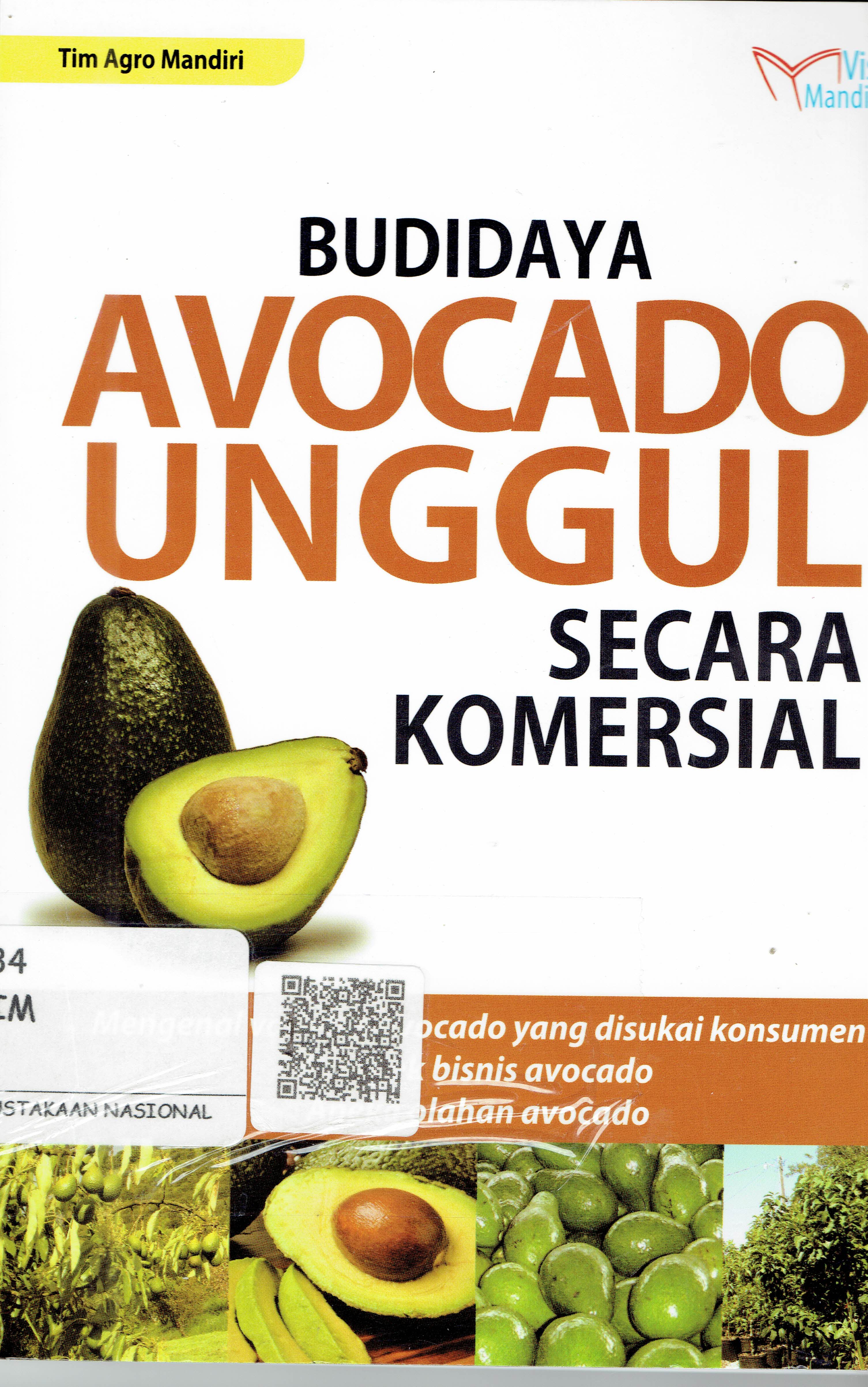 Sampul Budidaya Avocado Unggul Secara Komersial :  Mengenal Varietas Avocado yang disukai konsumen Prospek bisnis avocado aneka olahan avocado / Tim Agro Mandiri