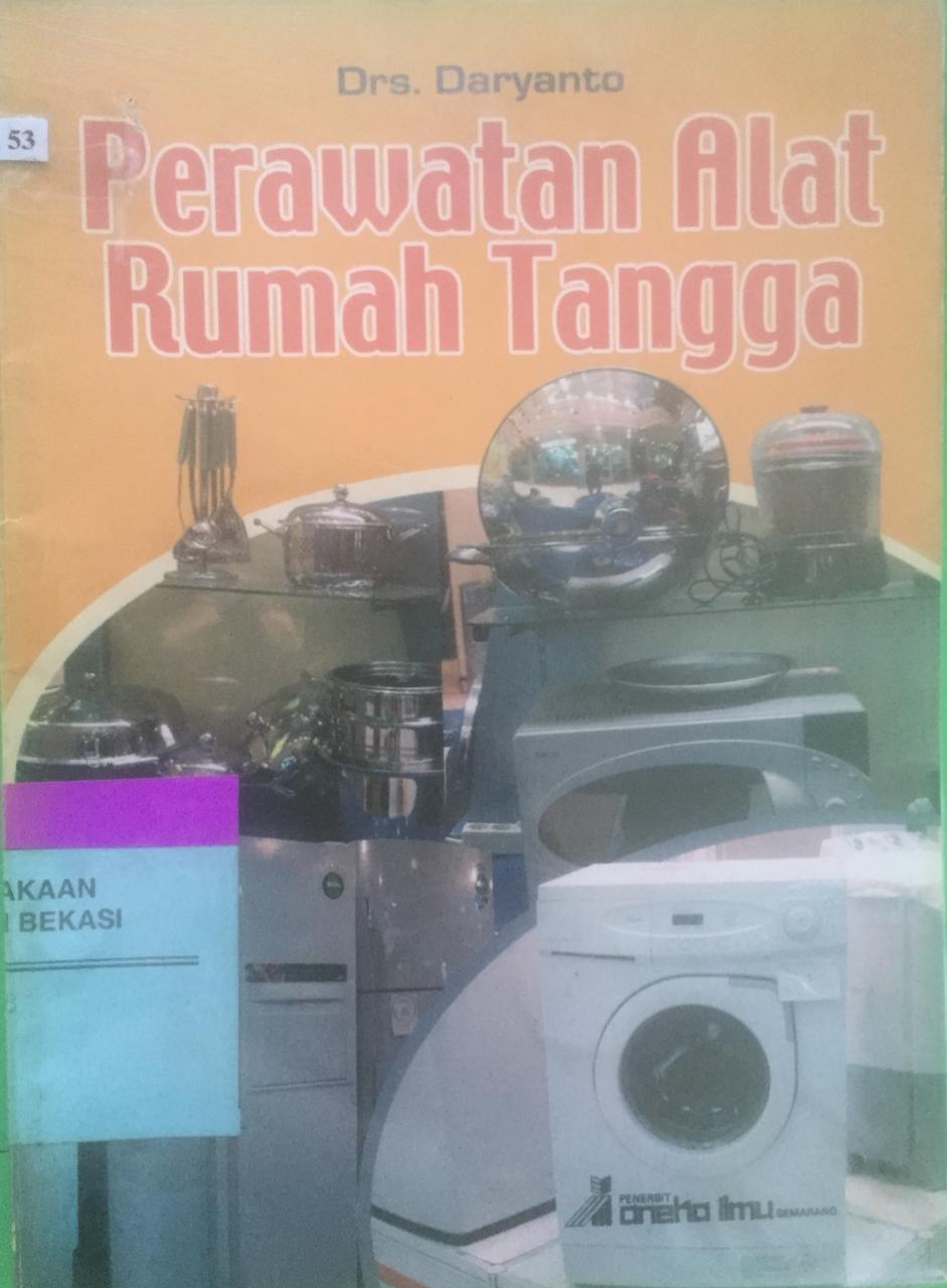 Sampul Perawatan Alat Rumah Tangga / Daryanto