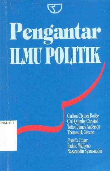 Cover Pengantar ilmu politik / Carlton Clymer Rodee
