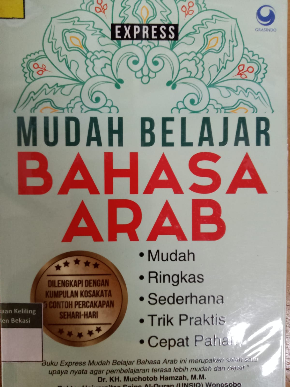 Sampul Mudah belajar bahasa Arab / Efranjy Agratama