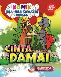 Cover Komik nilai-nilai karakter bangsa cinta damai / Rahayu Umi Farida