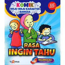 Sampul Komik nilai nilai karakter bangsa rasa ingin tahu / Rahayu umi farida