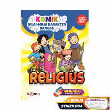 Sampul Komik nilai-nilai karakter bangsa religius / Rahayu Umi Farida