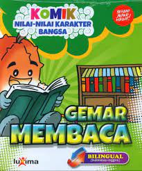 Sampul Komik nilai nilai karakter bangsa gemar membaca / Rahayu umi farida