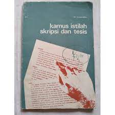 Sampul Kamus istilah skripsi dan tesis / Komaruddin