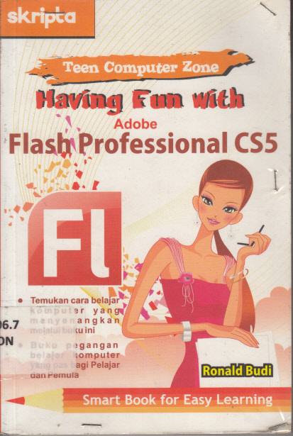 Sampul Having Fun With Adobe Flash Profesional CS5 / Ronald Budi