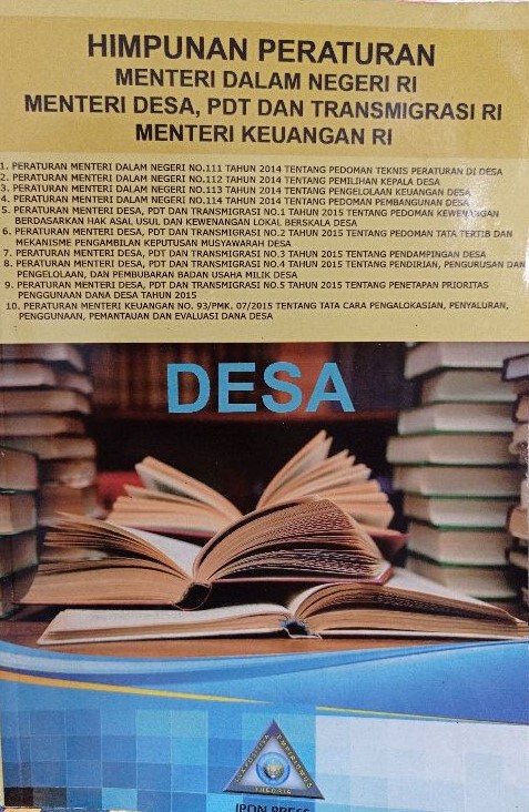 Sampul Himpunan Peratusan Menteri dalam Negeri, Menteri Desa, PDT dan Transmigras serta Menteri Keuangan