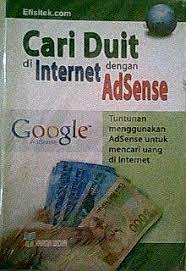 Sampul Cari duit di internet dengan adsense / Efisitek.com