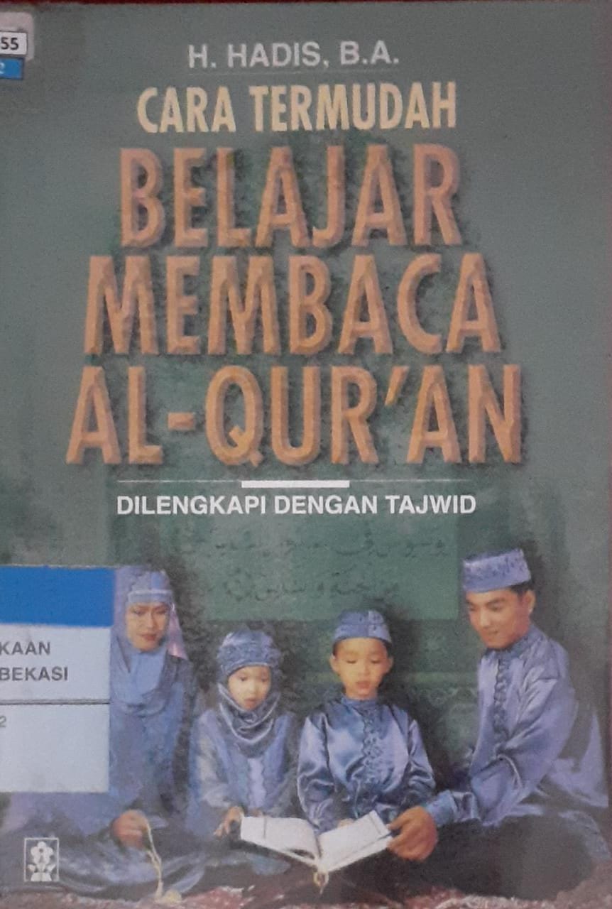 Cover Cara termudah belajar membaca al-quran :  dilengkapi dengan tajwid / Hadis