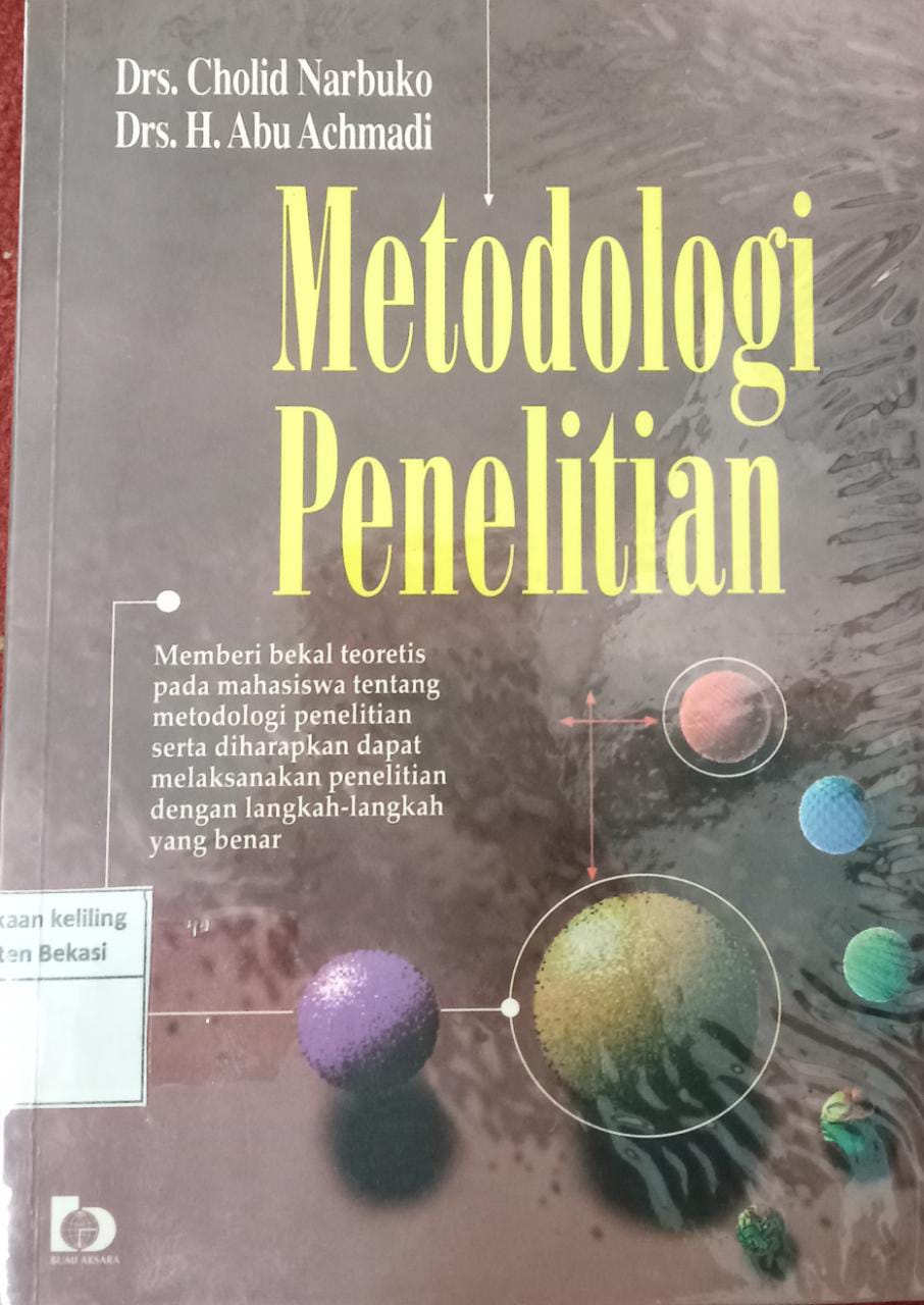 Sampul Metodologi penelitian / Cholid Narbuko